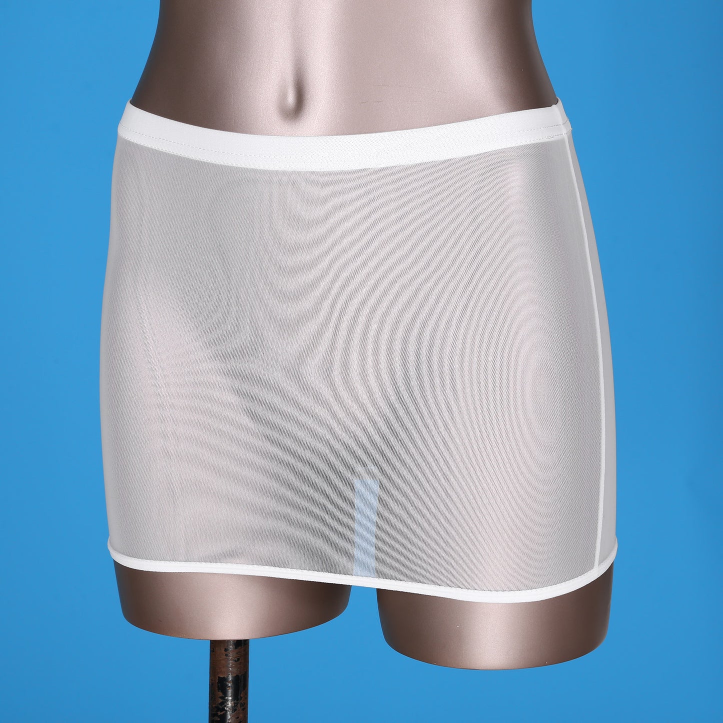 Women Sexy Night Club Pencil Skirts Solid Low Rise Stretchy Transparent Temptation Mini Micro Skirt Tight Package Hip Underskirt