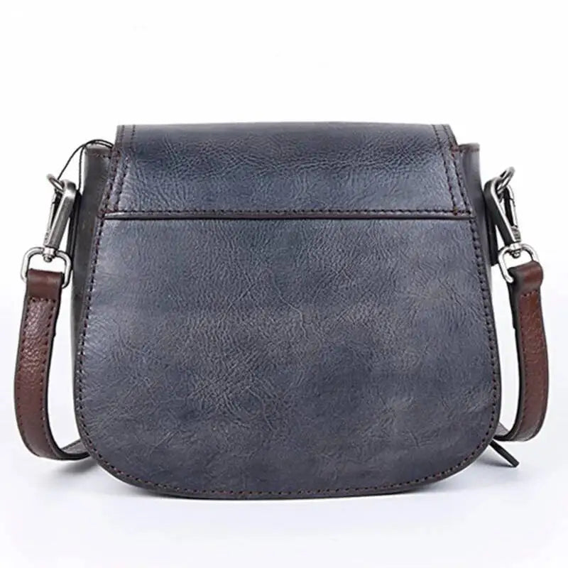 MOTAORA Women Shoulder Bag Luxury Retro Saddle Bags For Ladies Genuine Leather Messenger Bags Female Handmade Embossed Women Bag