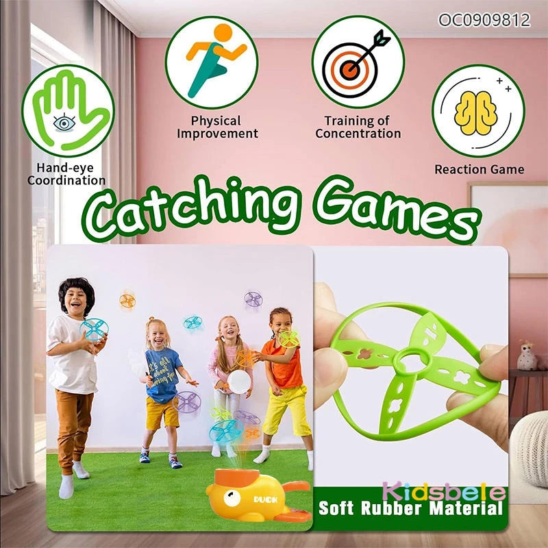 Flying Disc Shooters Duck Saucer Outdoor Yard Shooting and Catching Sport Training Educational Garden Game Kids Flying Disc Toy