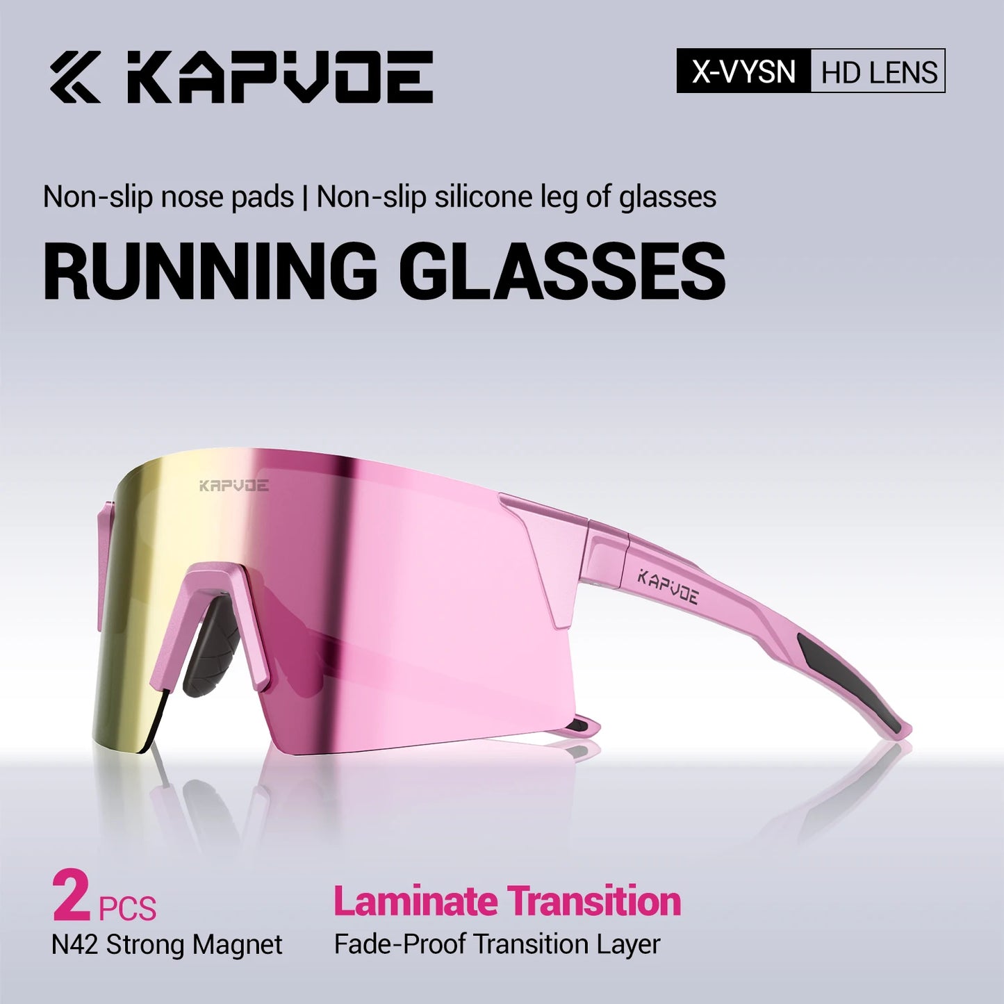 Kapvoe Photochromic Men Bike Cycling Sunglasses Women Glasses Bicycle Sports Running Glasses Outdoor UV400 New Road Goggles