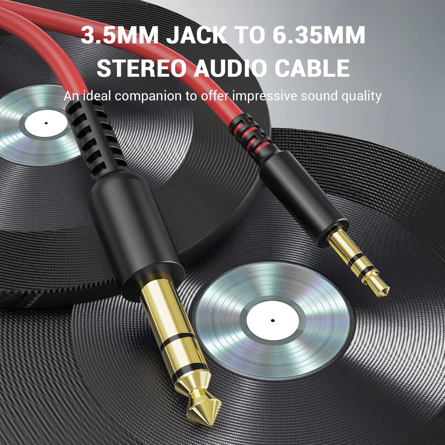 6.35mm to 3.5mm Aux Audio Cable For OneOdio Pro 10/30/50/A70/A7/HiFi DJ Headphones Headset Music Player Phone Speaker Earphone