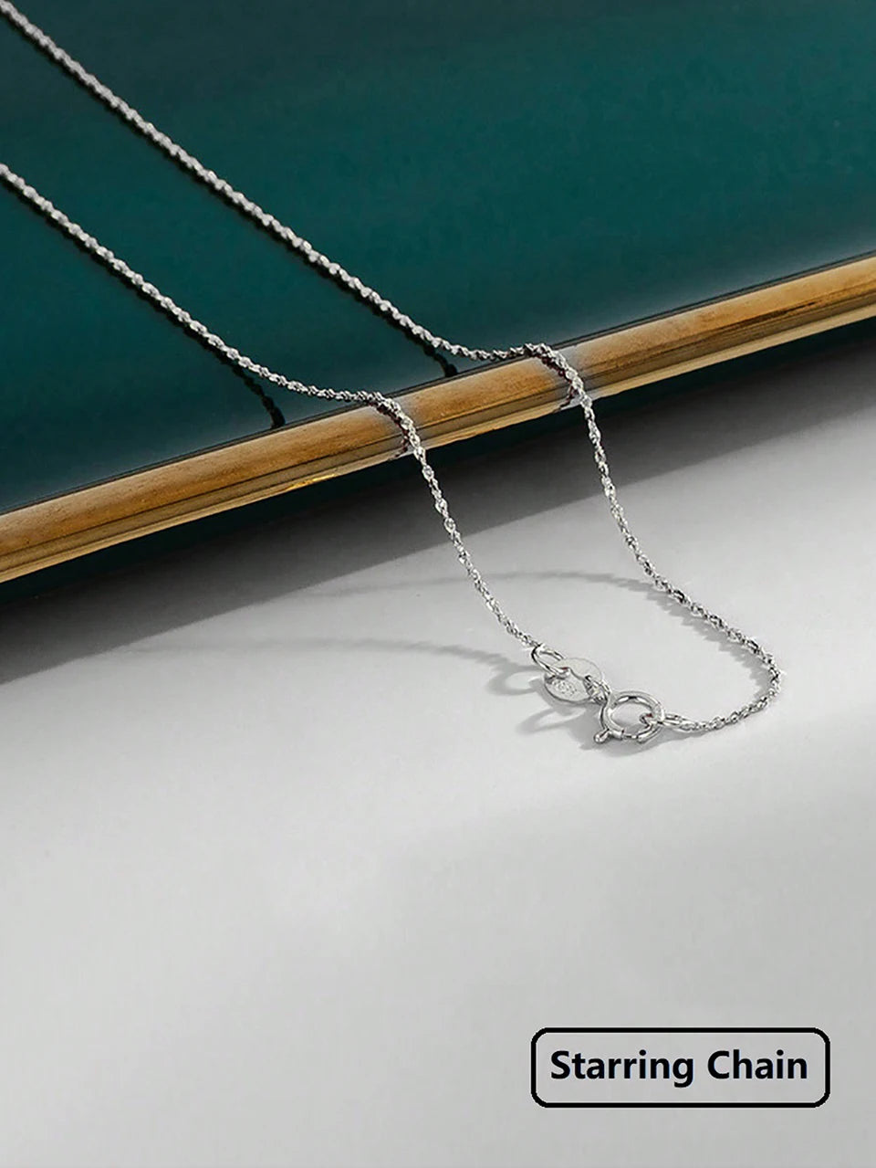 GRA 18K Gold Minimalist Box Snake Chain Necklace for Women Gift 40cm 45cm Choker Real 925 Sterling Silver Fashion Fine Jewelry