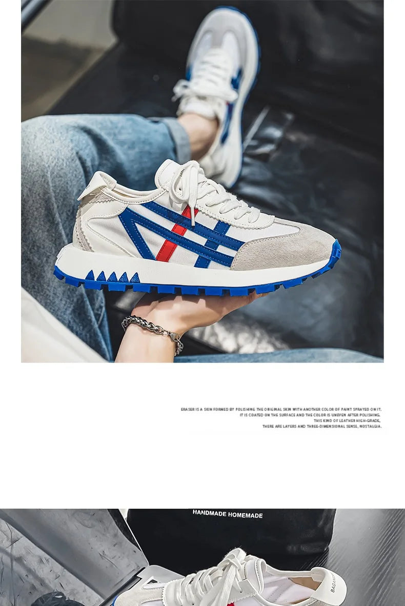 New men's trendy versatile casual sports shoes, men's thick-soled lightweight non-slip breathable trendy shoes кроссовки мужские