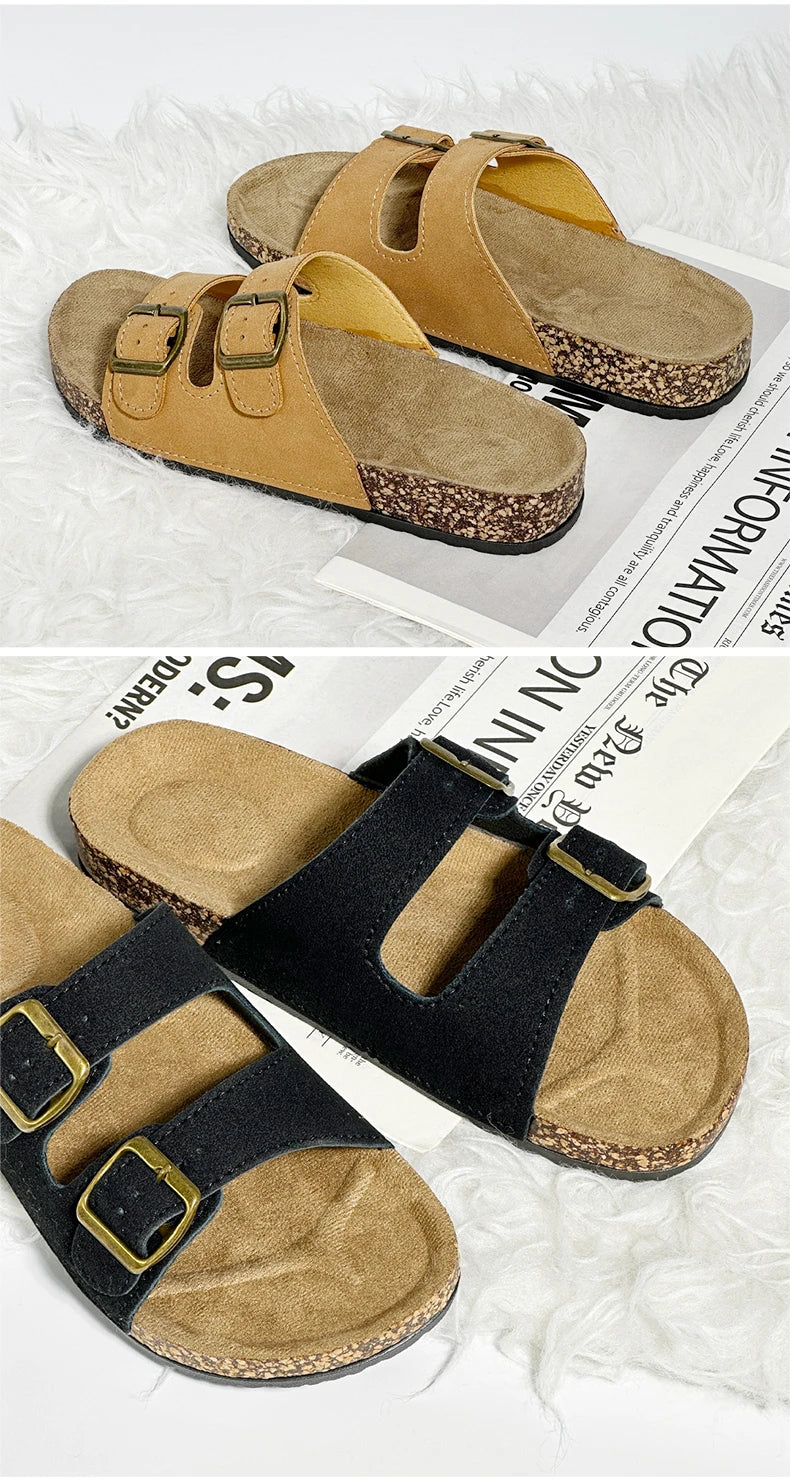 Leather Sandal For Men And Women Beach Sandals 2025 Designer Men's Shoes Women Comfortable Slipper Original Brands Shoes Summer