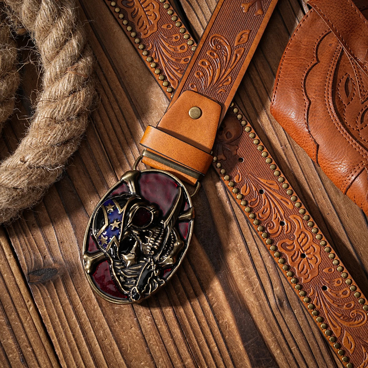 A Western-style PU material belt for both men and women, a casual, retro and classic personalized belt