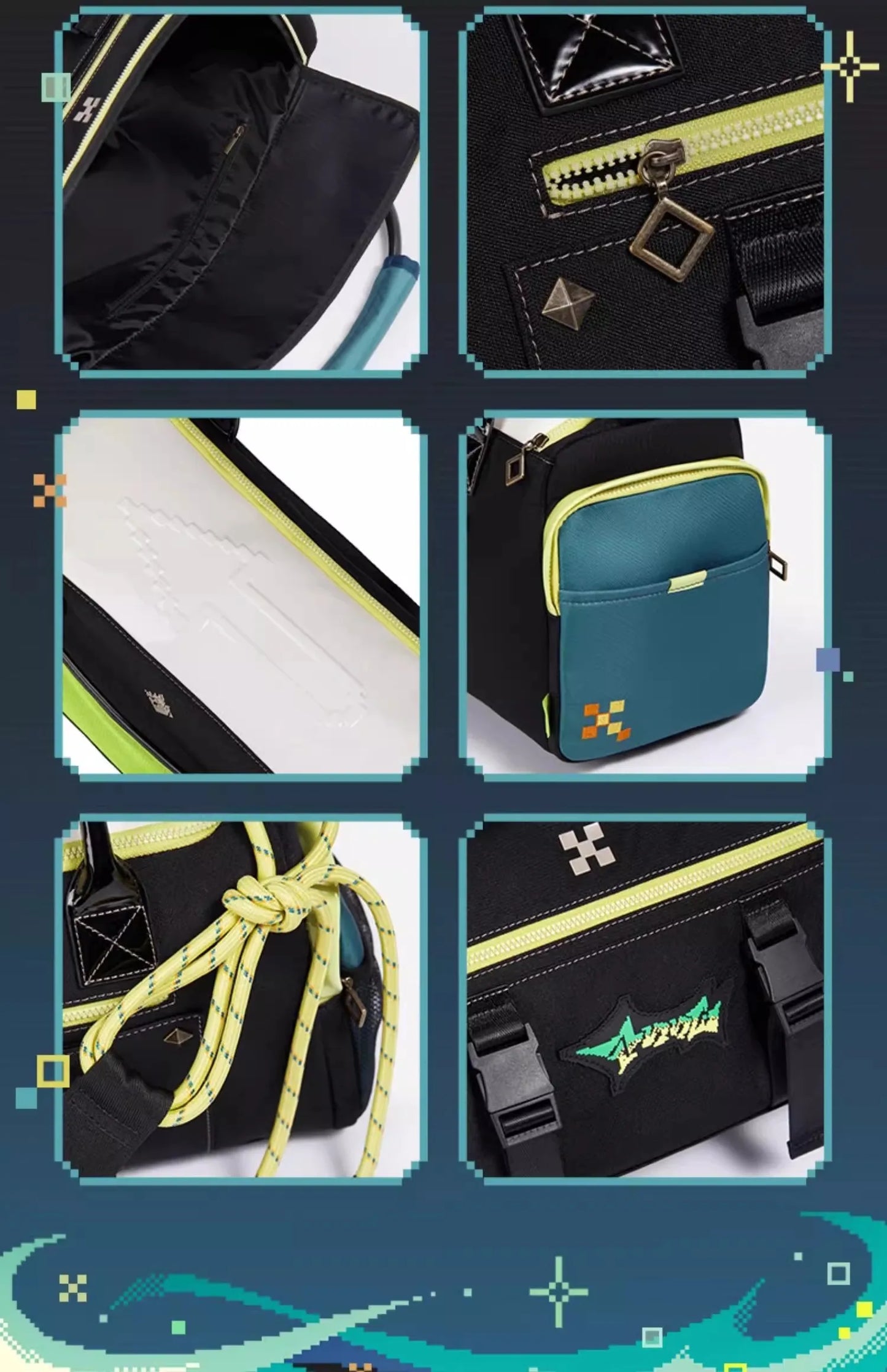 GenshinImpact Kinich Theme Impression Series Outdoor Travel & Sports Bag – Anime Game Gift