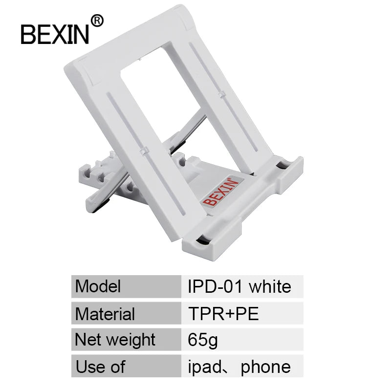 BEXIN uninversal desktop portable support foldable adjustment angle phone stand for mobile phone tablet