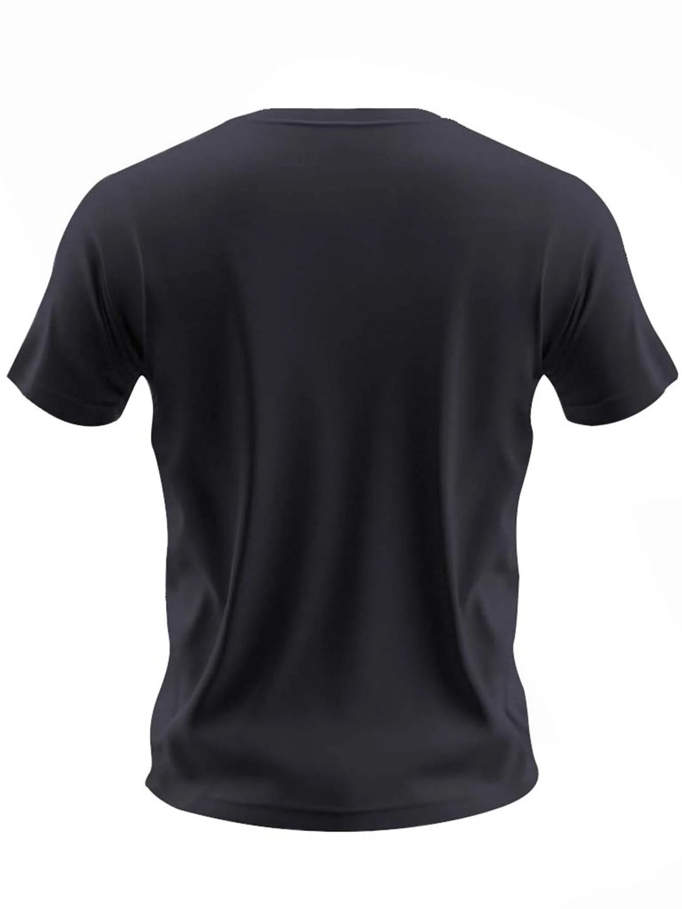 Men's summer 100 cotton ALPHA printed loose solid color multi-color optional sports round neck short sleeved T-shirt top