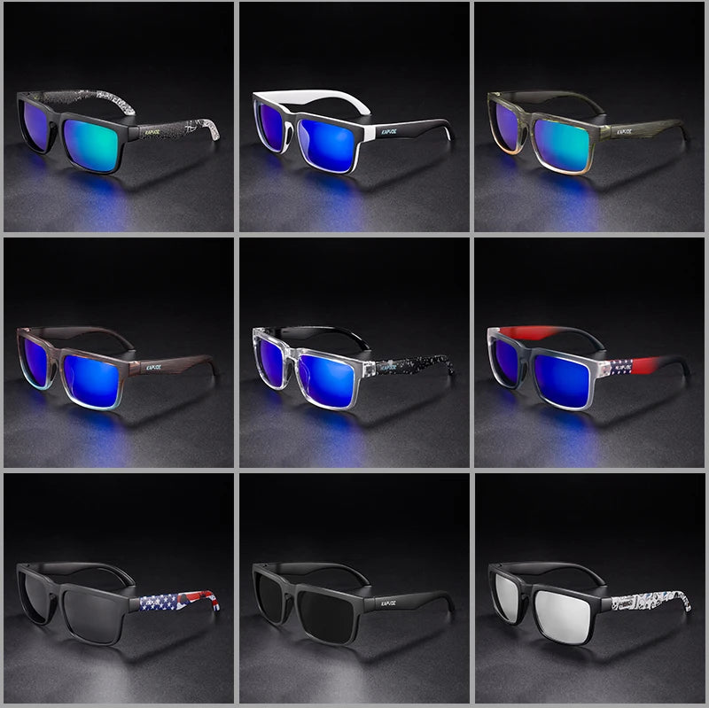 Kapvoe Fashion Polarized Fishing Sunglasses Men Outdoor Sport Eyewear Bicycle Cycling Glasses Women MTB Road Bike UV400 Goggles