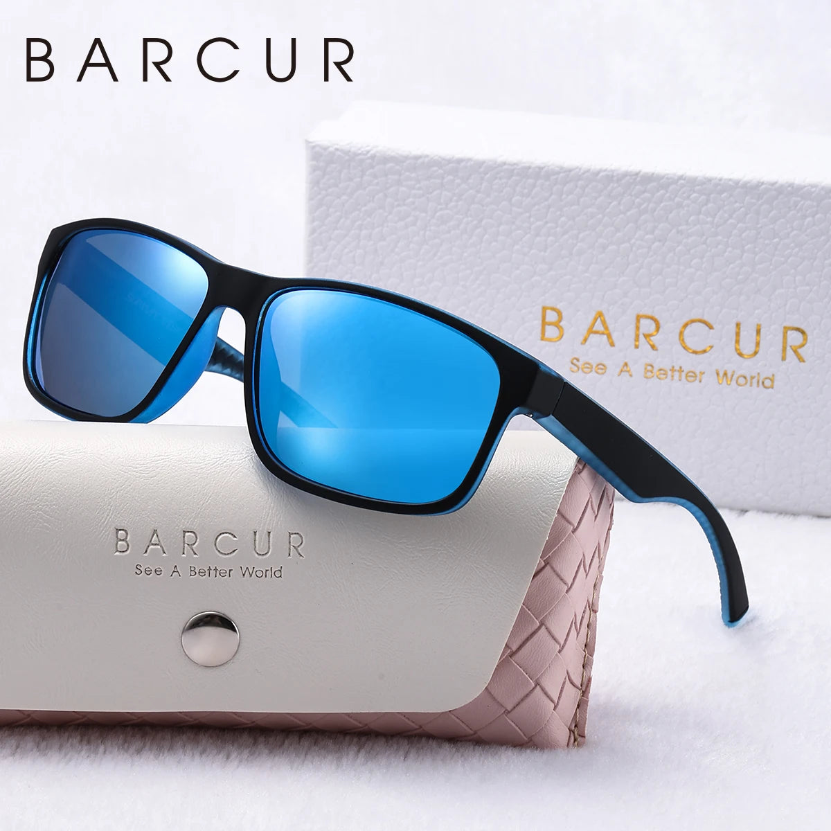 BARCUR Sports Fashion Women Sunglasses Durable PC Frame Cycling Outdoor Sports UVA*B Polarized Sunglasses Clothing Accessories