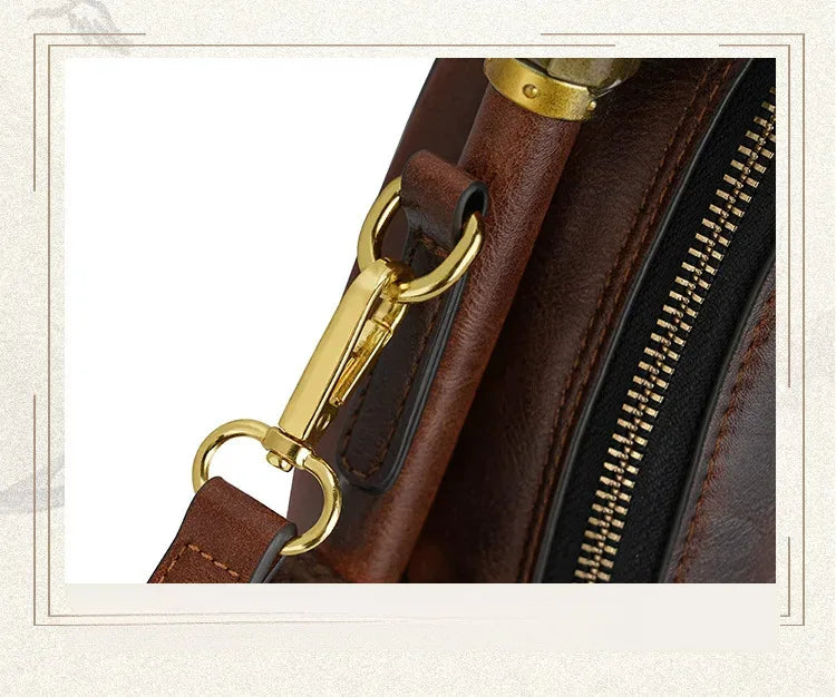 MOTAORA Bamboo Top Handle Embossed Leather Shoulder Bag, Vintage Bohemian Crossbody Purse for Women Handmade Large Capacity Tote