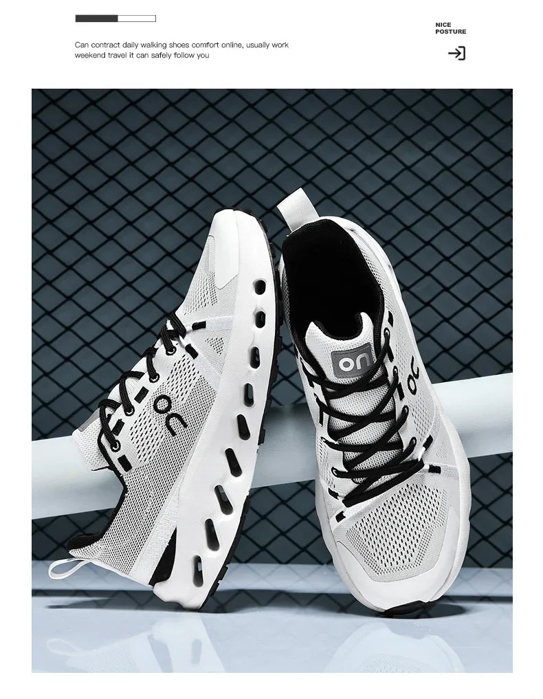 Trainers Tennis Sneakers Sneakersy Gym Athletic on Trend Casual Sport Cloud Marathon Jogging Comfortabl White Running Shoes Men