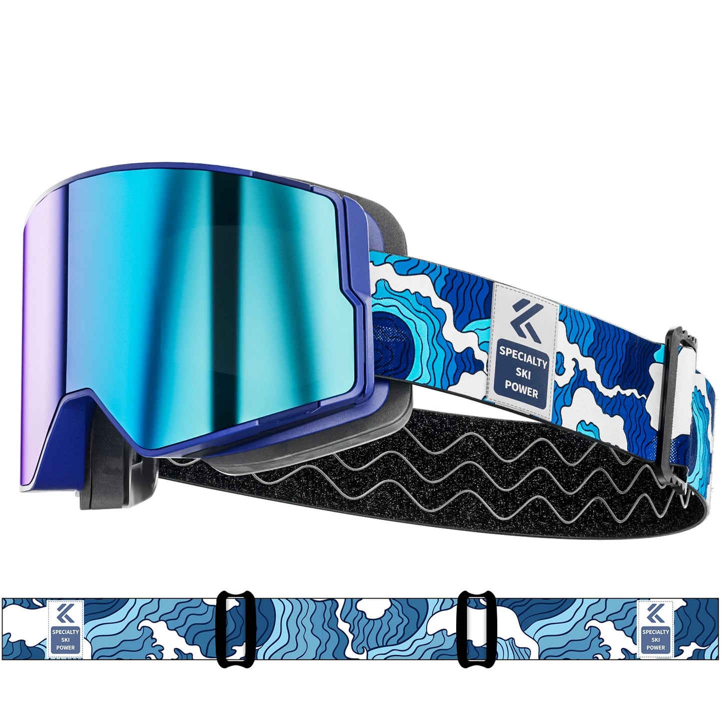 KAPVOE Men Women Double Layers Anti-Fog Ski Goggles Snowmobile Eyewear Outdoor Sport Snow Snowboard Glasses Magnetic Lenses New
