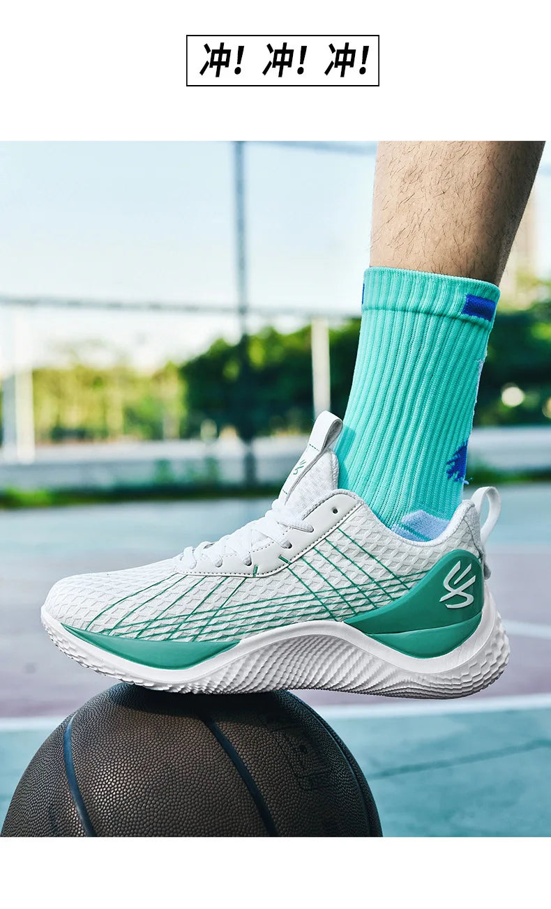 Summer New Men's Casual Shoes Breathable Comfortable Running Large Size Basketball Shoes Fashionable Versatile Couple Shoes