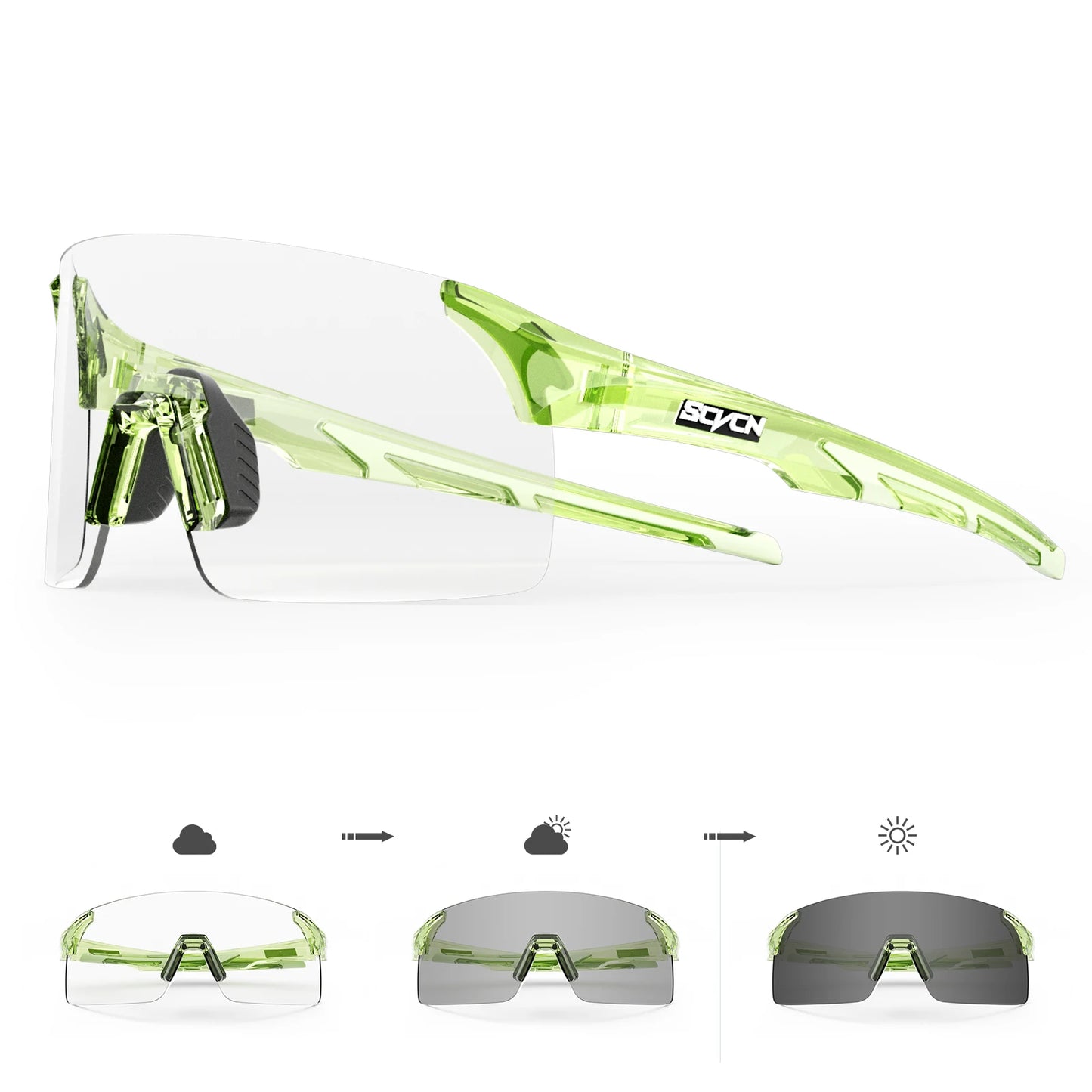 SCVCN Photochromic Sunglasses Outdoor Sports Bike Cycling Glasses Man MTB Climbing Glasses Eyewear Women Driving Bicycle Goggles