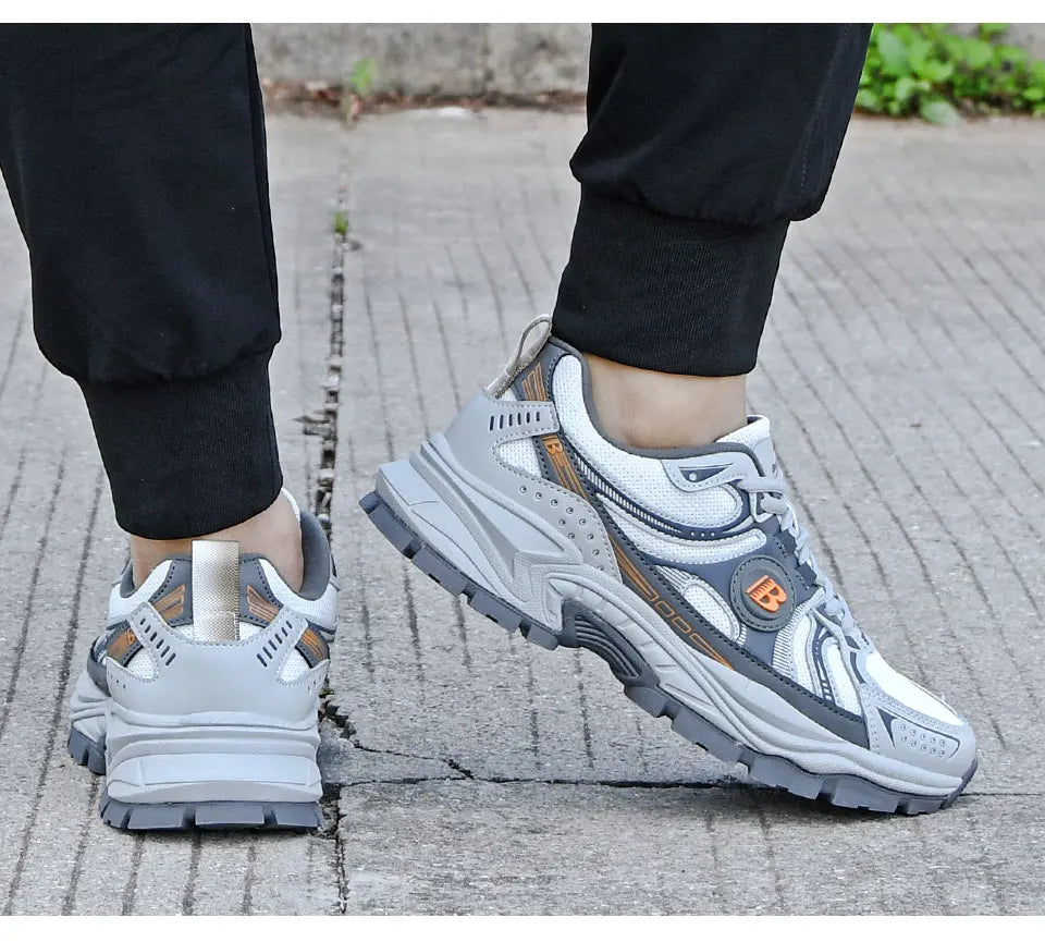 BONA New Designers Action Leather Mesh Jogging Shoes Men Breathable Running Shoes Walking Sports Sneakers Athletic Trainers