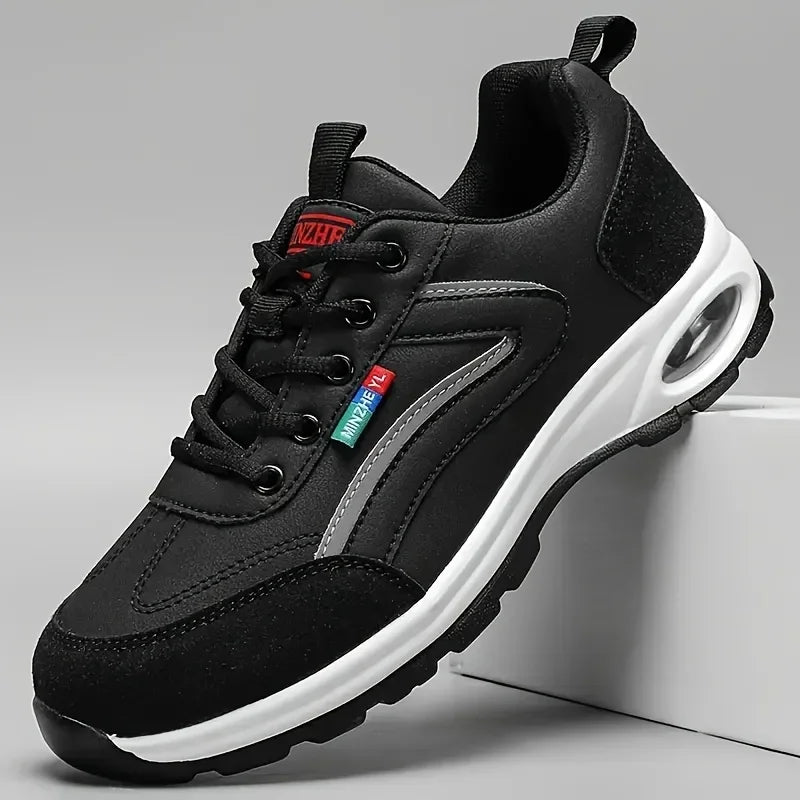 Trendy Men’s Indoor Height Increase Running Shoes Anti-Slip Rubber Outsole Casual Shoes All-Day Comfort Gym Work Men's Sneakers