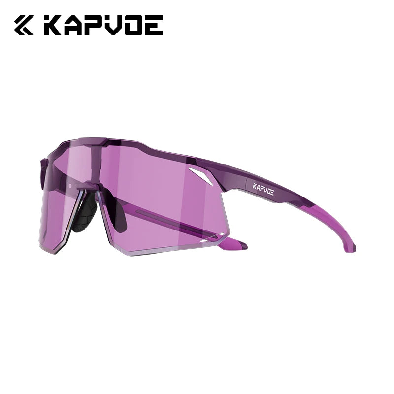 KAPVOE New Outdoor Cycling Sunglasses Men Women Mountain Bicycle Sports Eyewear MTB Bike Cycling Glasses UV400 Running Goggles