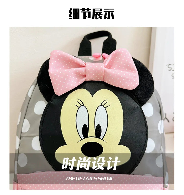 Cartoon Backpack For Baby Boys Girls Minnie Mickey Mouse Children Lovely Schoolbag Kindergarten Schoolbag Kids Gift