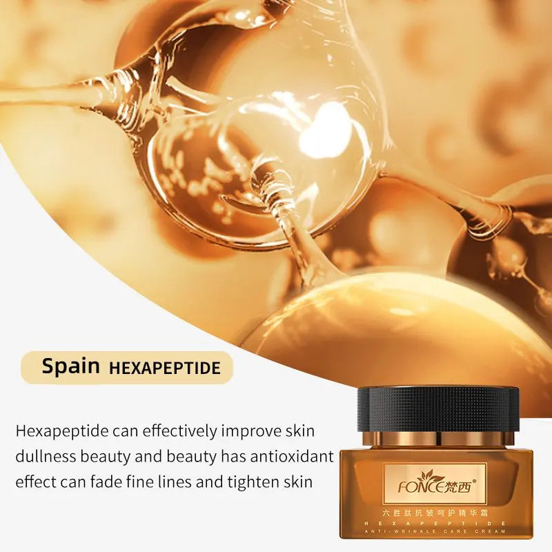 FONCE Hexapeptide Anti-wrinkle Essence Cream, fine line reducing, Moisturizing, nourishing and lifting cream 50g