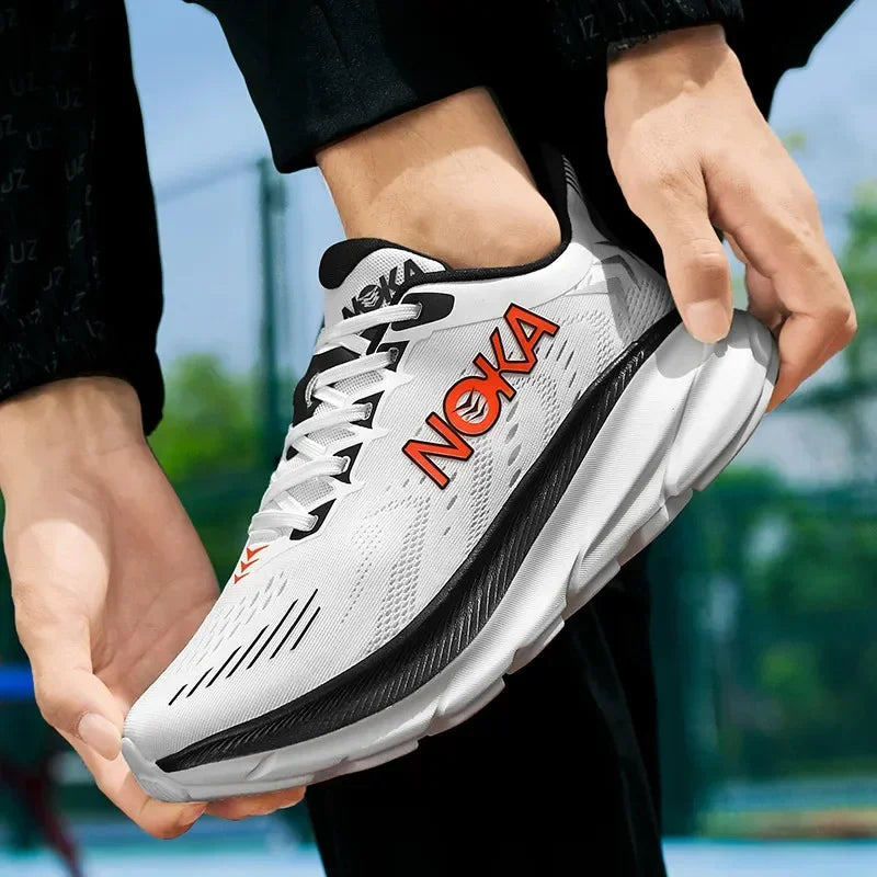 Marathon Sports Running Shoes Men Breathable Lightweight Sneakers Comfortable Athletic Nonskid Leisure Outdoor Sneakers for Men
