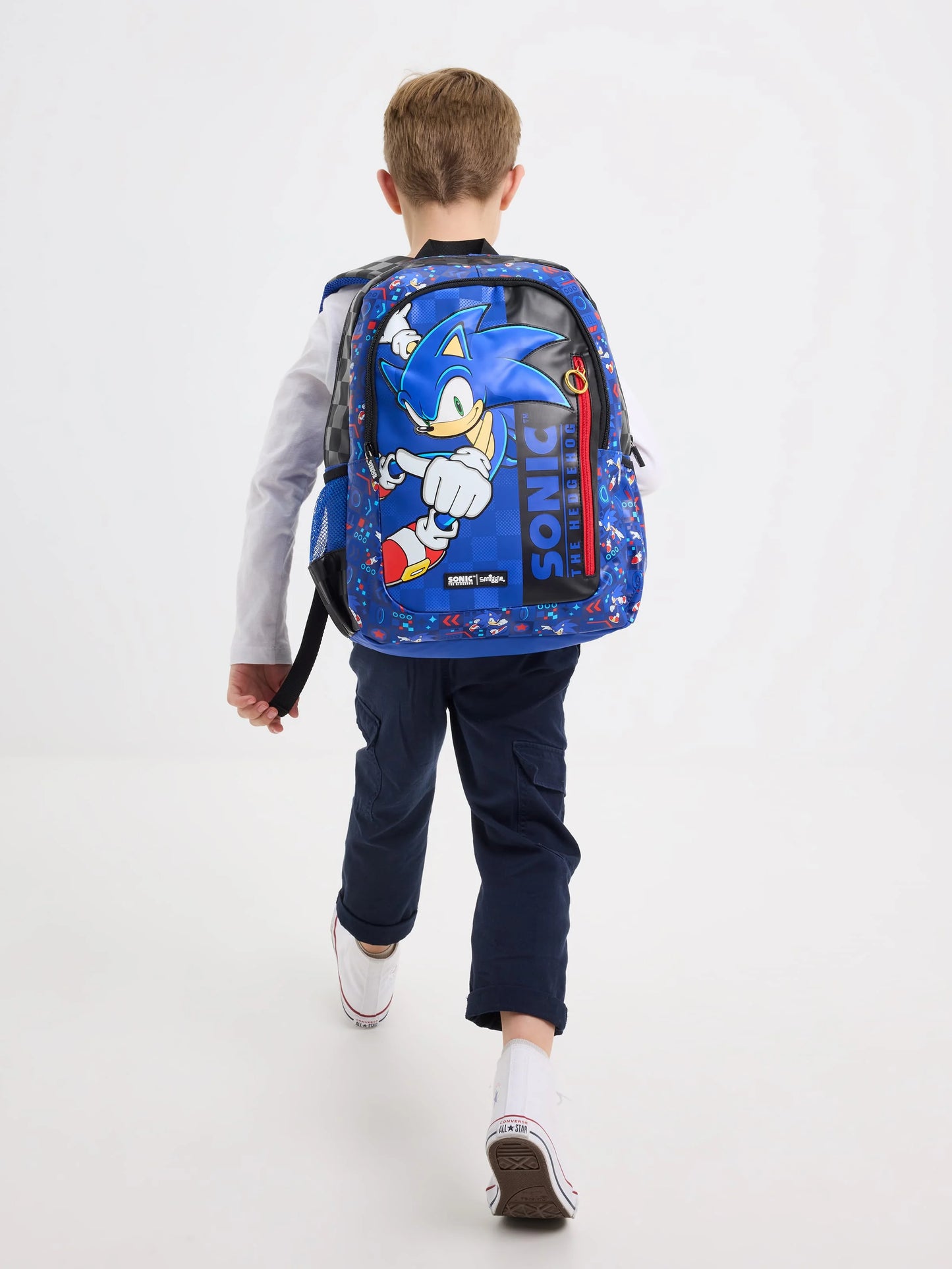 Australia Smiggle Schoolbag Sonic Backpack Cartoon Series Children School Bag Anime Backpack Student Gift Separate Purchases