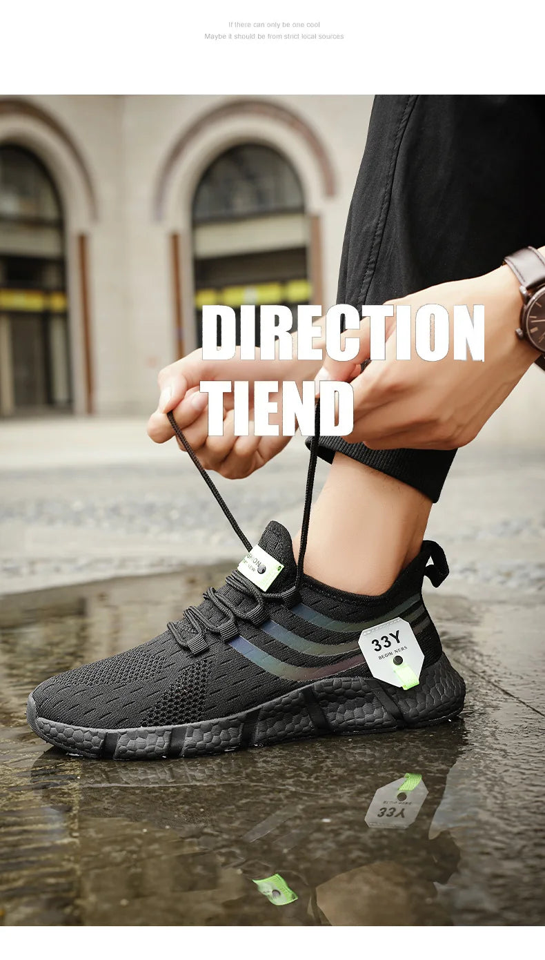New Men's Sneakers Thick Sole Comfortable Casual Shoes Men Breathable Running Shoes Summer Man Tennis Shoes Large Size Men Shoe