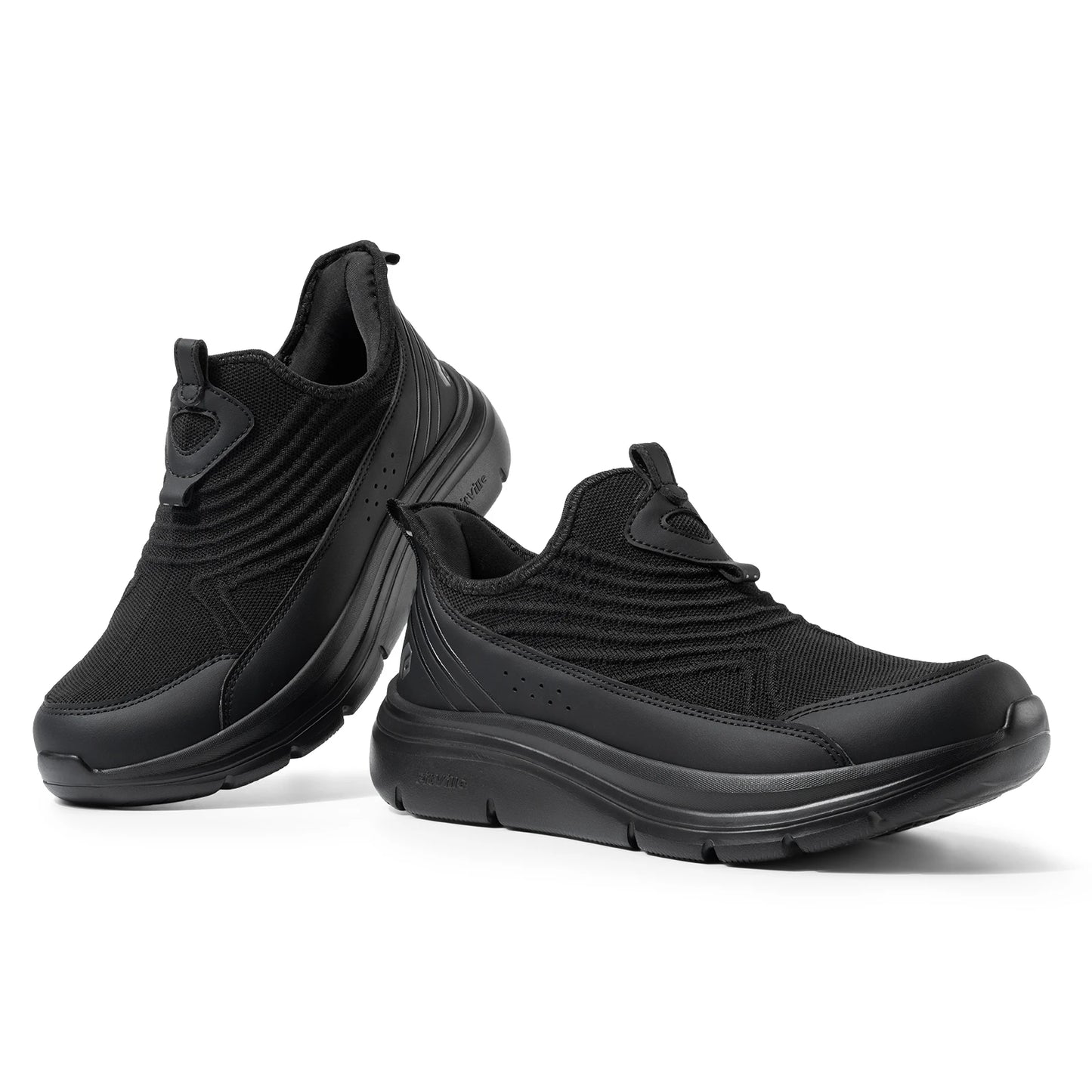 Fitville Wide Men's Slip-On Walking Shoes Lightweight Breathable Outdoor Casual Sports Running Shoes Sneakers For Swollen Feet
