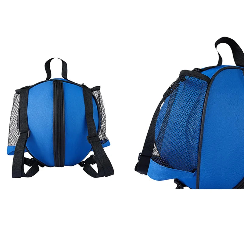 1PC Adjustable Shoulder Strap 2 Side Mesh Pockets Basketball Bag Sports Ball Bag Soccer Shoulder Bag Holder Carrier