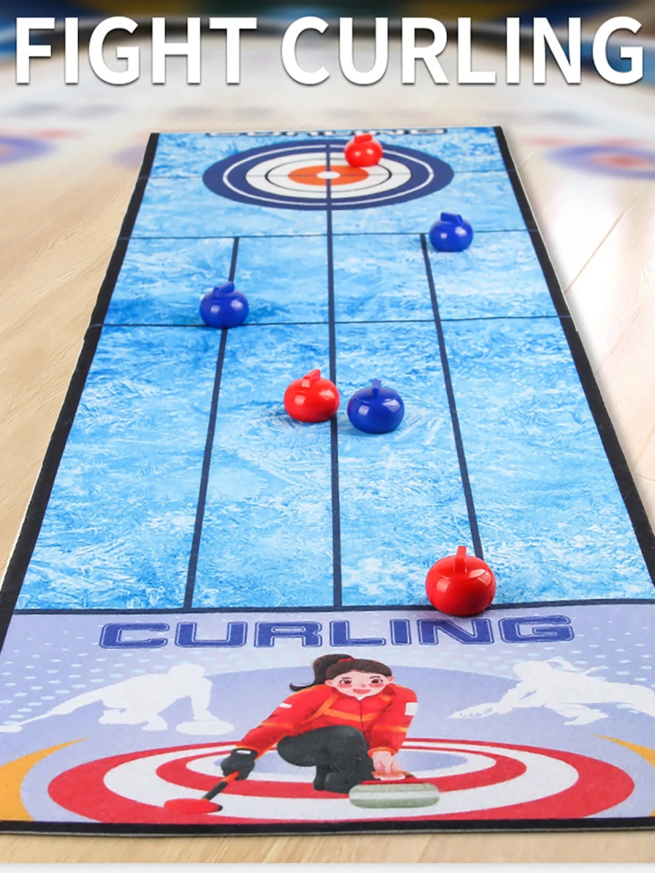 Portable Children Interactive Social Board Games Curling Soccer Bowling Table Games Mat Family Friend Party Fun Indoor Sport Toy