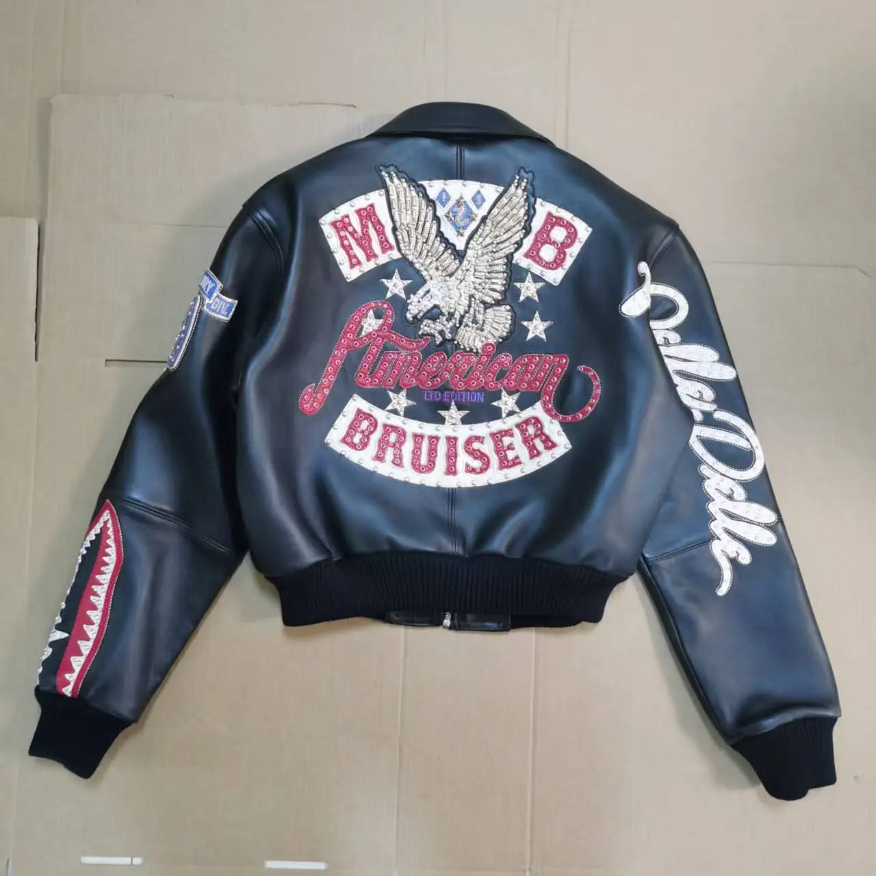 New genuine Europe United States women's clothing trend fashion leisure sheepskin jacket coat American Bruiser Plush