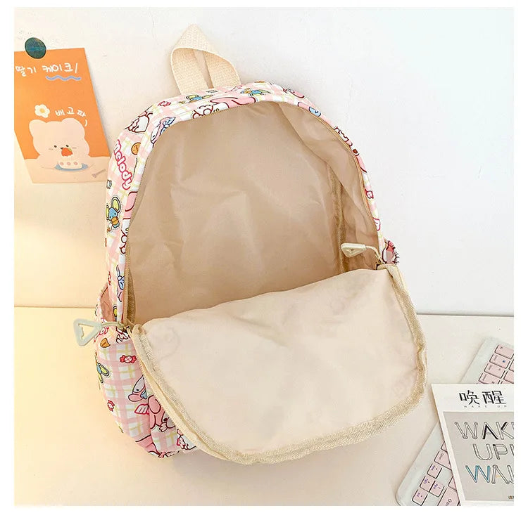 Sanrio Hello Kitty Kuromi Cinnamoroll New Fashion Children's School Bag Cute Large Capacity Kids Backpack College Bag