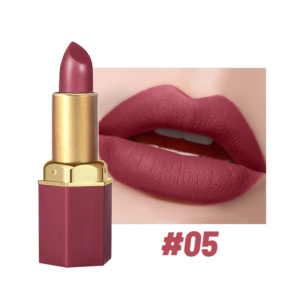 SAM SUGAR 6-Color Matte Lipstick , Non-Stick Cup Long-Lasting Velvet Finish, Smooth Matte Lip Color Waterproof Smudge-proof