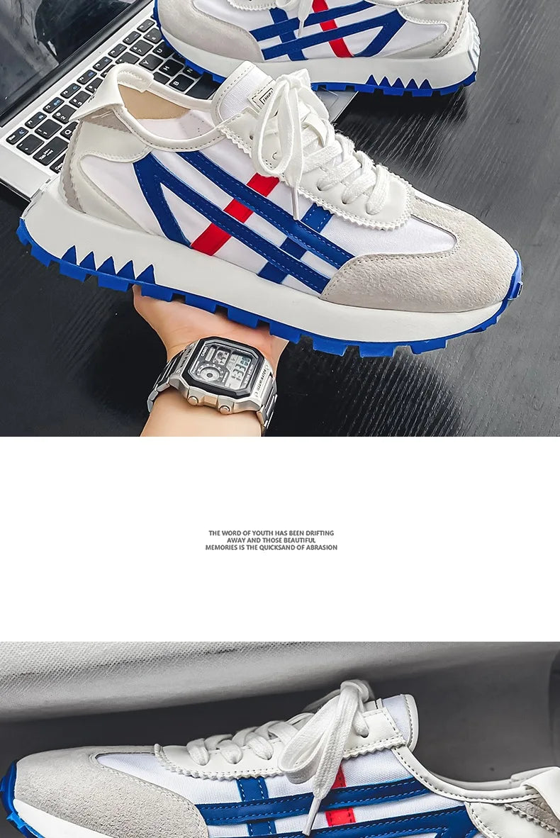 New men's trendy versatile casual sports shoes, men's thick-soled lightweight non-slip breathable trendy shoes кроссовки мужские
