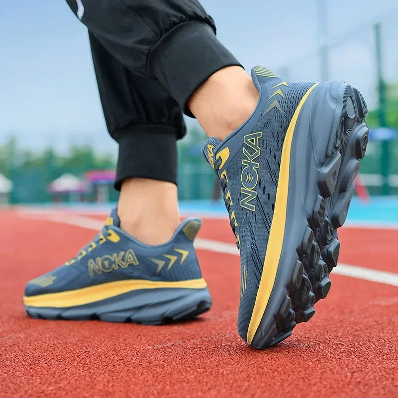 Marathon Sports Running Shoes Men Breathable Lightweight Sneakers Comfortable Athletic Nonskid Leisure Outdoor Sneakers for Men