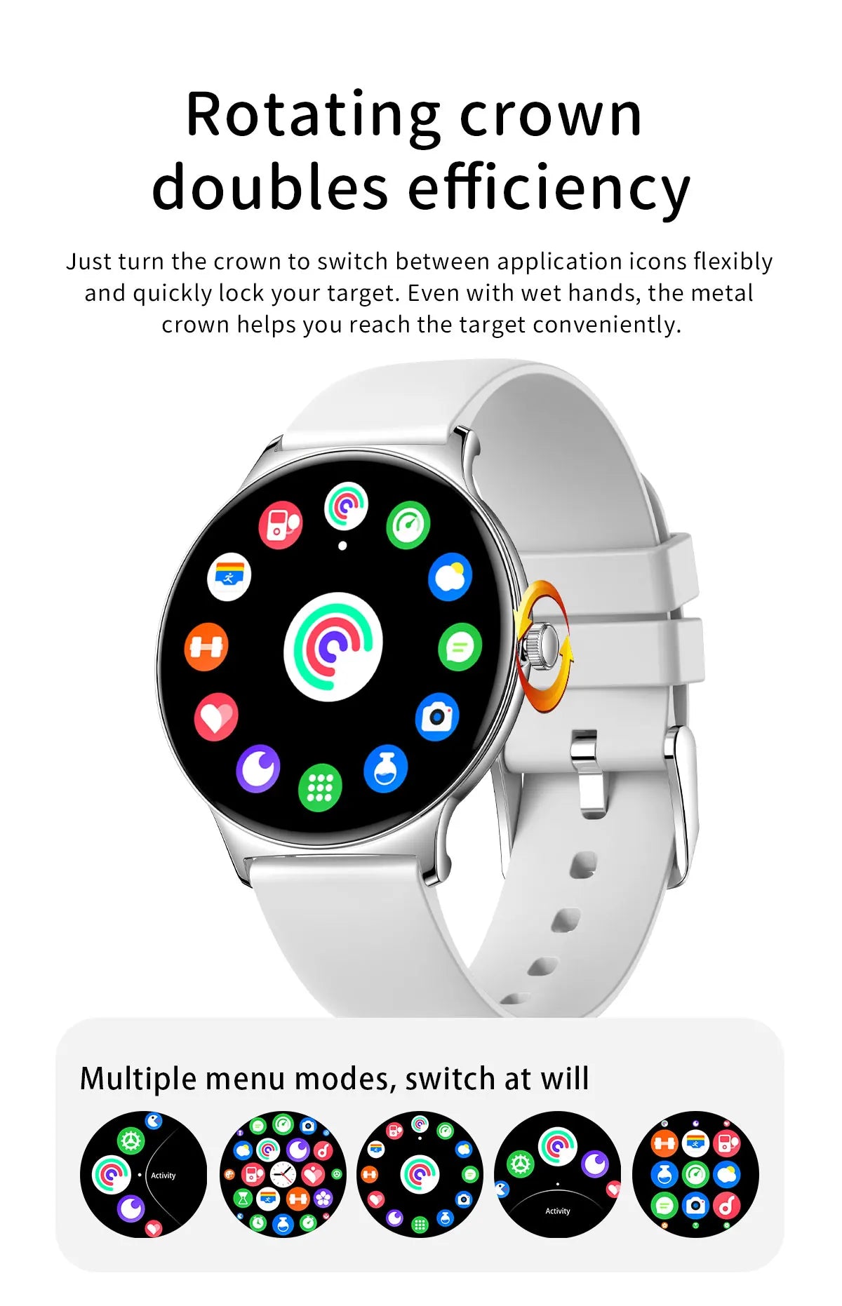 LIGE New 1.43" Bluetooth Call Smartwatch Women Men 466*466 AMOLED Full touch Screen Women Smartwatches Ladies For Android ios