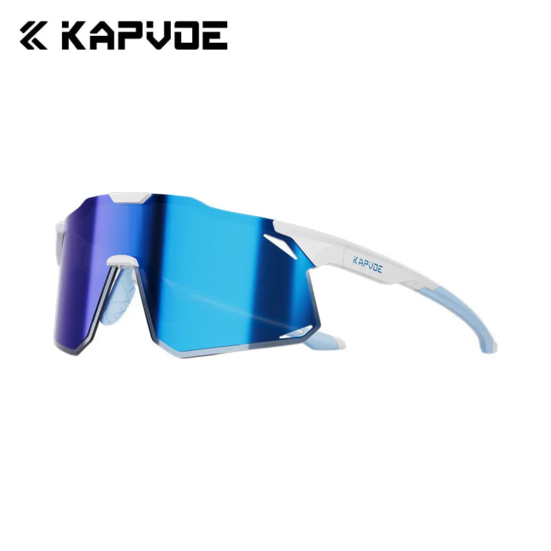 KAPVOE New Outdoor Cycling Sunglasses Men Women Mountain Bicycle Sports Eyewear MTB Bike Cycling Glasses UV400 Running Goggles