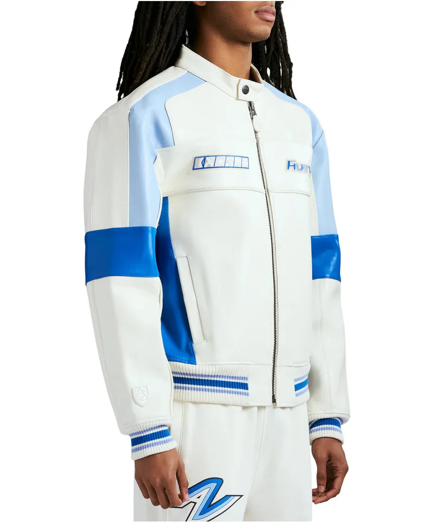AVIREX Spring New OFF SHORE RACING JACKET European antique sheepskin jacket men's casual embroidered applique art coat tops
