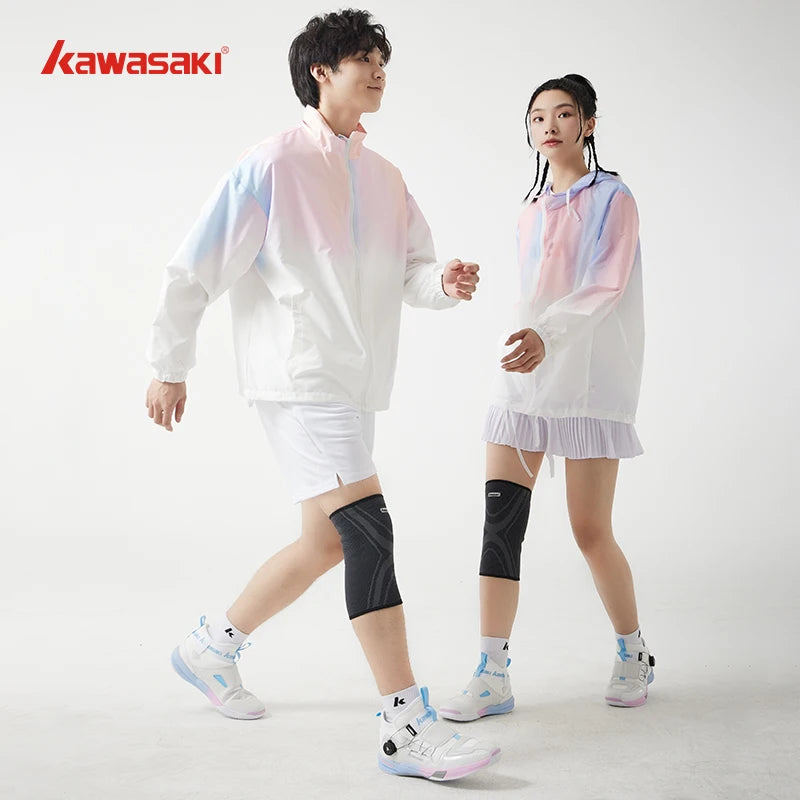 KAWASAKI Knee Pads for Badminton Basketball Yoga Women Men Patella Brace Knee Support Fitness Protector Work Gear