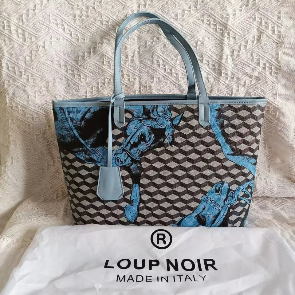 LOUP NOIR New Tote Bag for Women Famous Brands Bag Large Capacity Shoulder Women Bags High Quality Casual Totes LOUP NOIR Bag