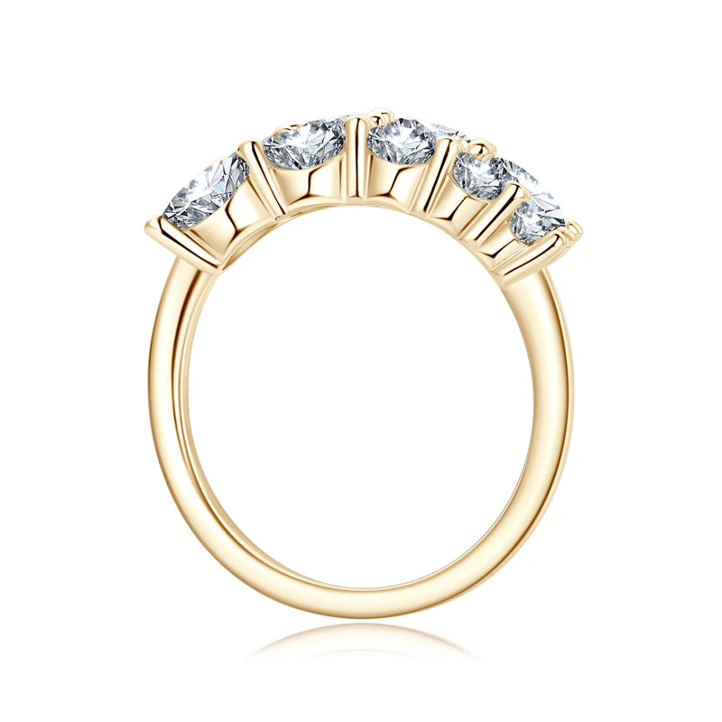 Lnngy Adjustable Rings for Women 925 Sterling Silver Sparking Round Cut Moissanite Ring Engagement Wedding Party Jewelry Gift