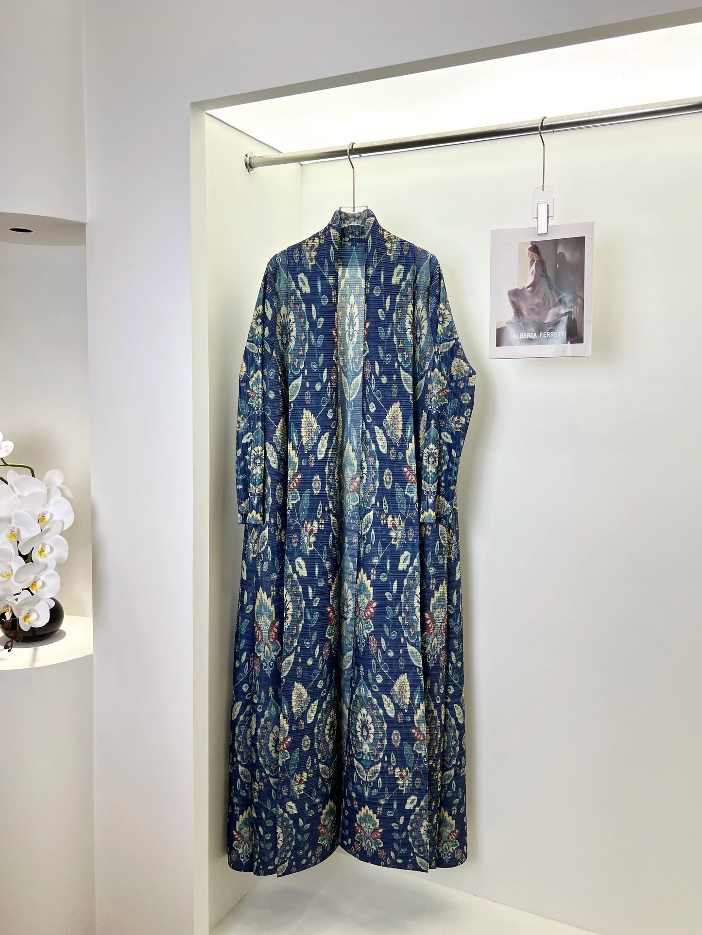 KAF Women Abaya 2025 Spring and Autumn New Fashion Retro Printing Loose Large Size Cardigan Design Luxury Female Abaya