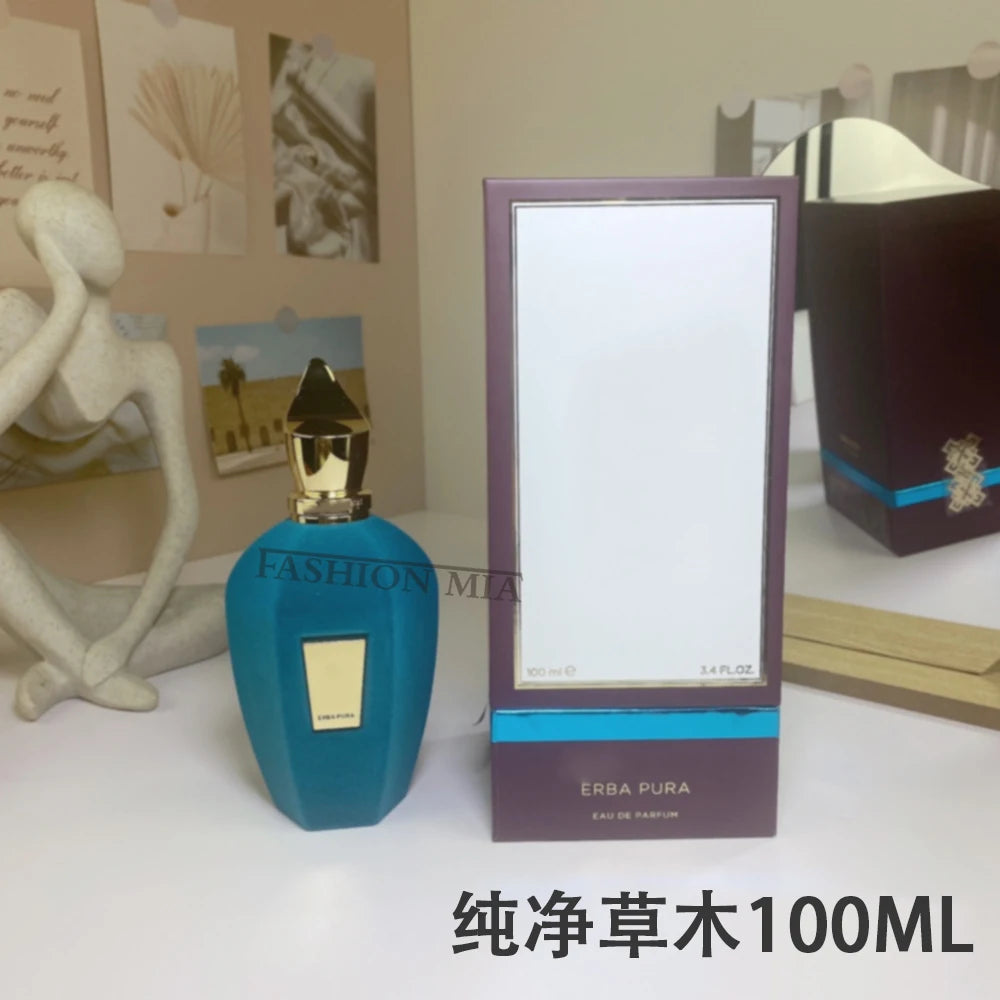 عطر 100 مل مصمم في زجاجة زجاجية من الإسكندرية عطر بخاخ للجسم للرجال والنساء برائحة خشبية زهرية تدوم طويلاً
