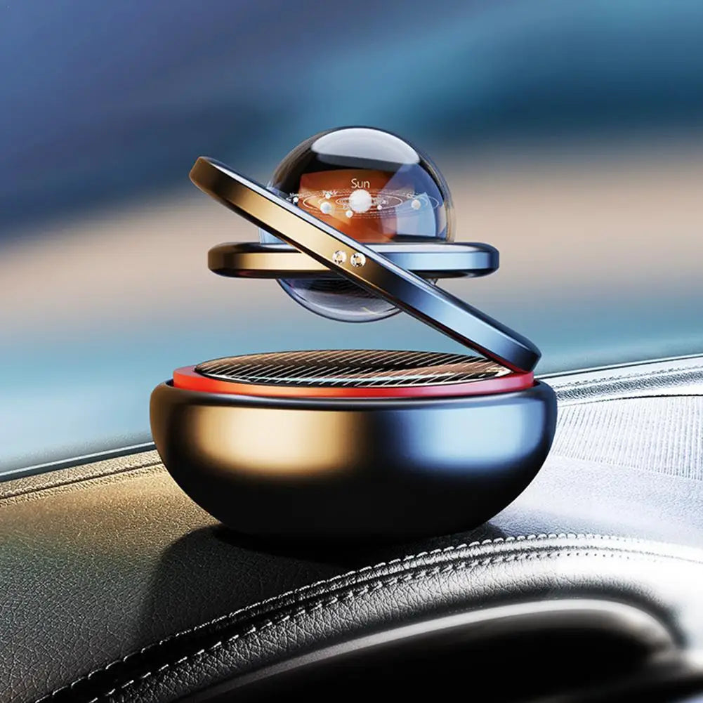 Car Solar Aromatherapy Ornaments Car Double Suspended Crystal Ball Aromatherapy Perfume Ornaments Creative Ornaments