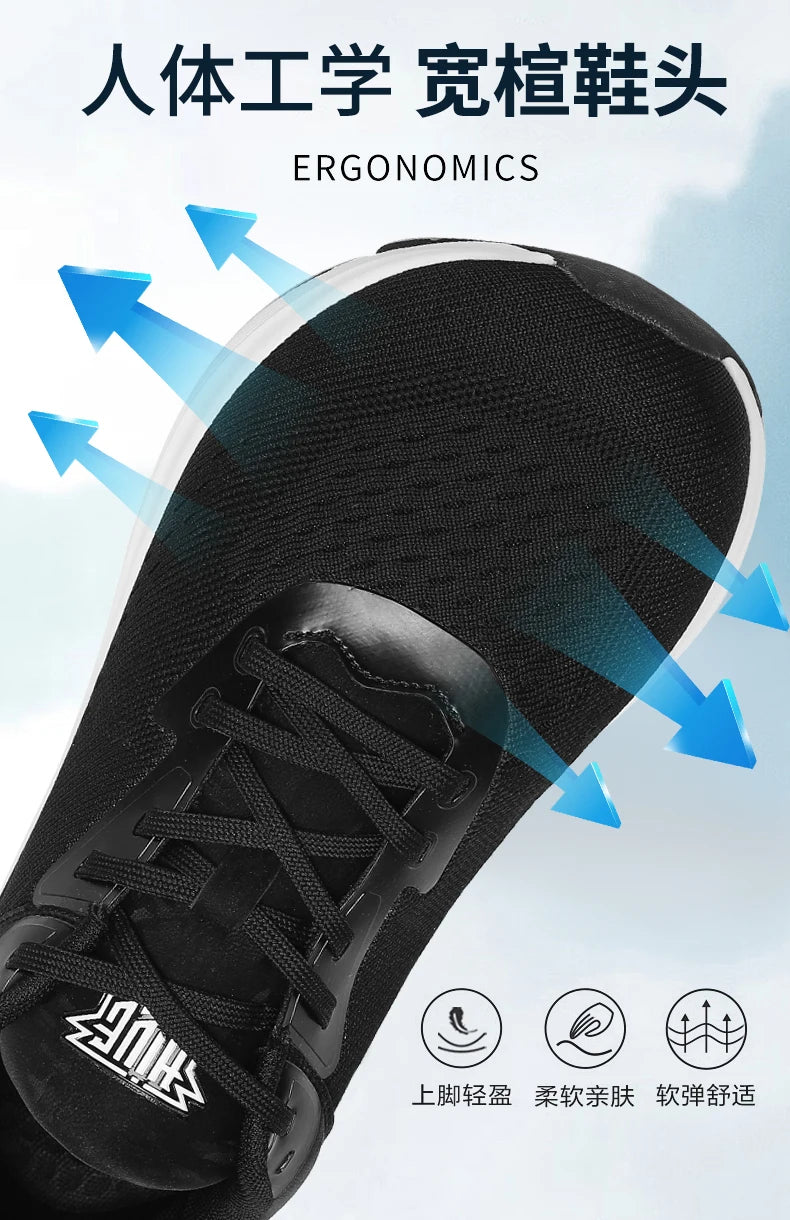 Couples breathable mesh casual sports shoes summer new non-slip outdoor running shoes plus size light men and women's sneakers