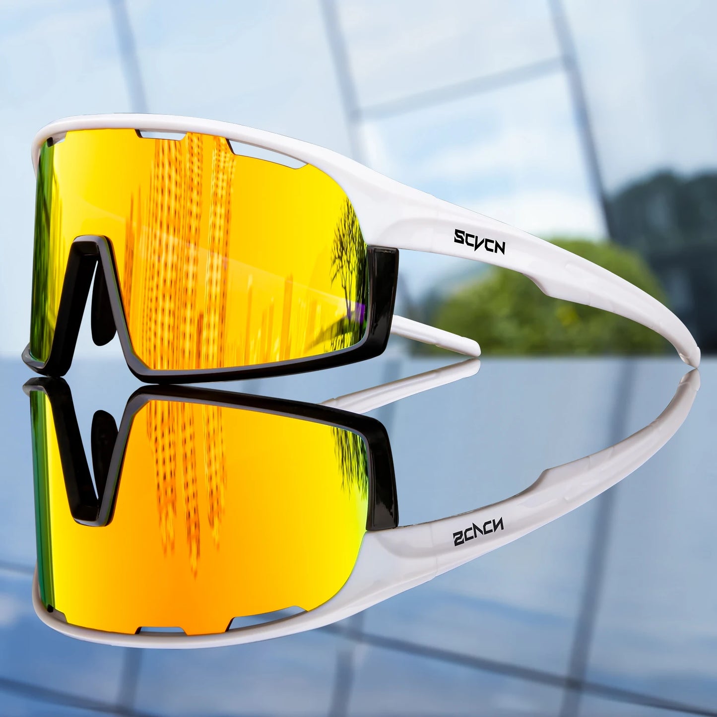 SCVCN New Photochromic Glasses Cycling Sunglasses Men Outdoor Sports Glasses Women Driving Bicycle Eyewear UV400 Hiking Goggles