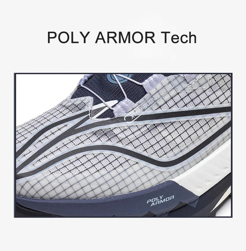 DI LU PRO V2 Trail Running Shoes – BOOM Cushion, Carbon-Fiber Plate, Reflective Wearable Sneakers