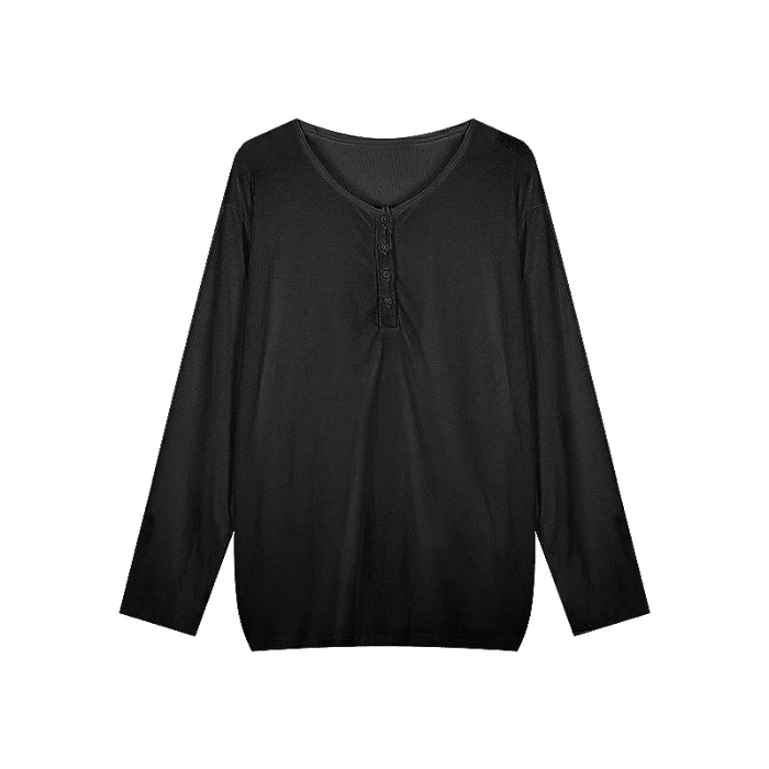 Ladies Casual V-Ne Long Sve T-irt Cover up White Loose Slimming Knitted Wear Summer Inner Top Comfortable Sle