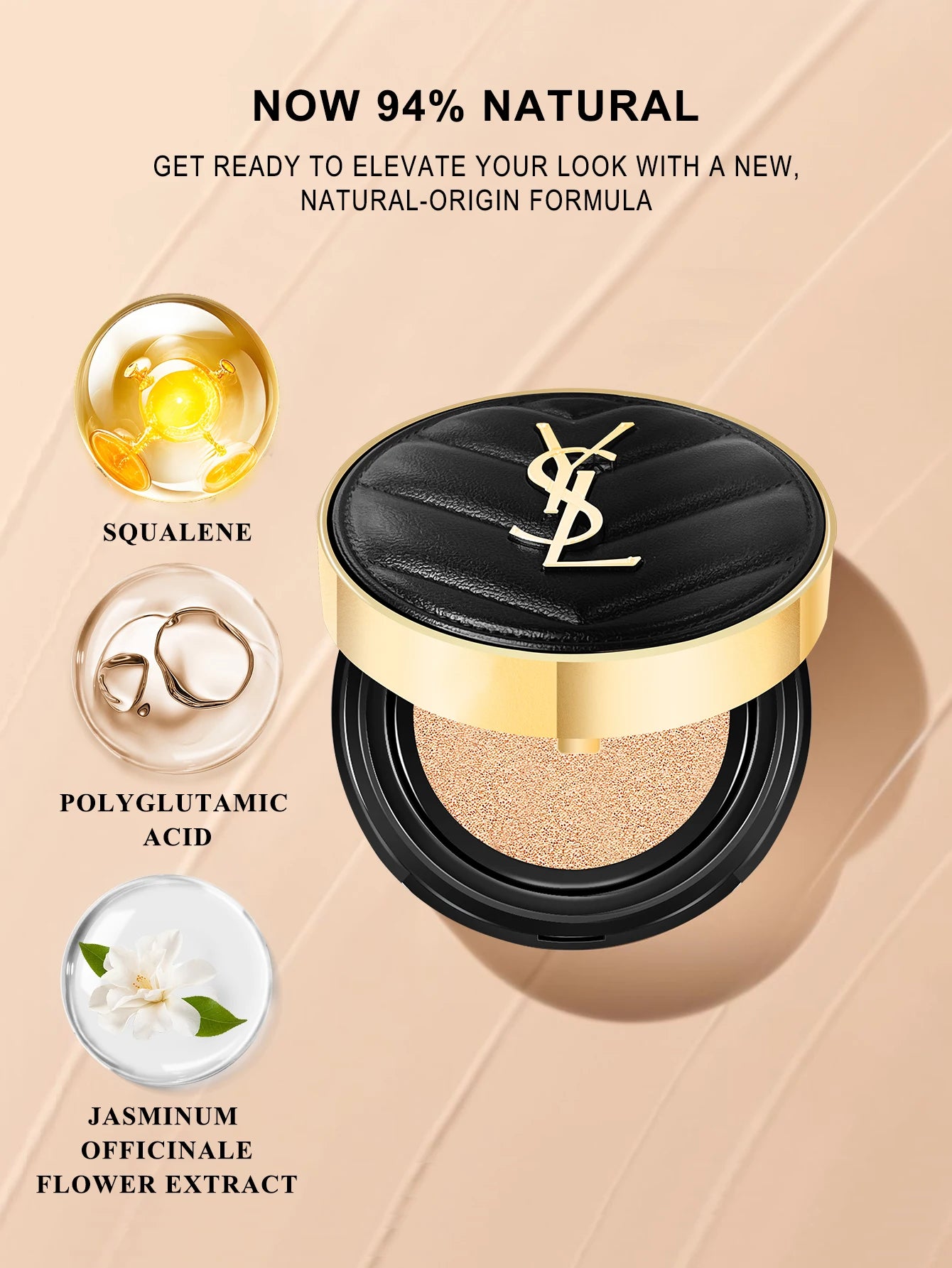 Yves Saint Laurent Le Cushion Encre De Peau-Luminous Matte Cushion Foundation SPF 33/ PA++ All Day Flawless Coverage Shine-Free