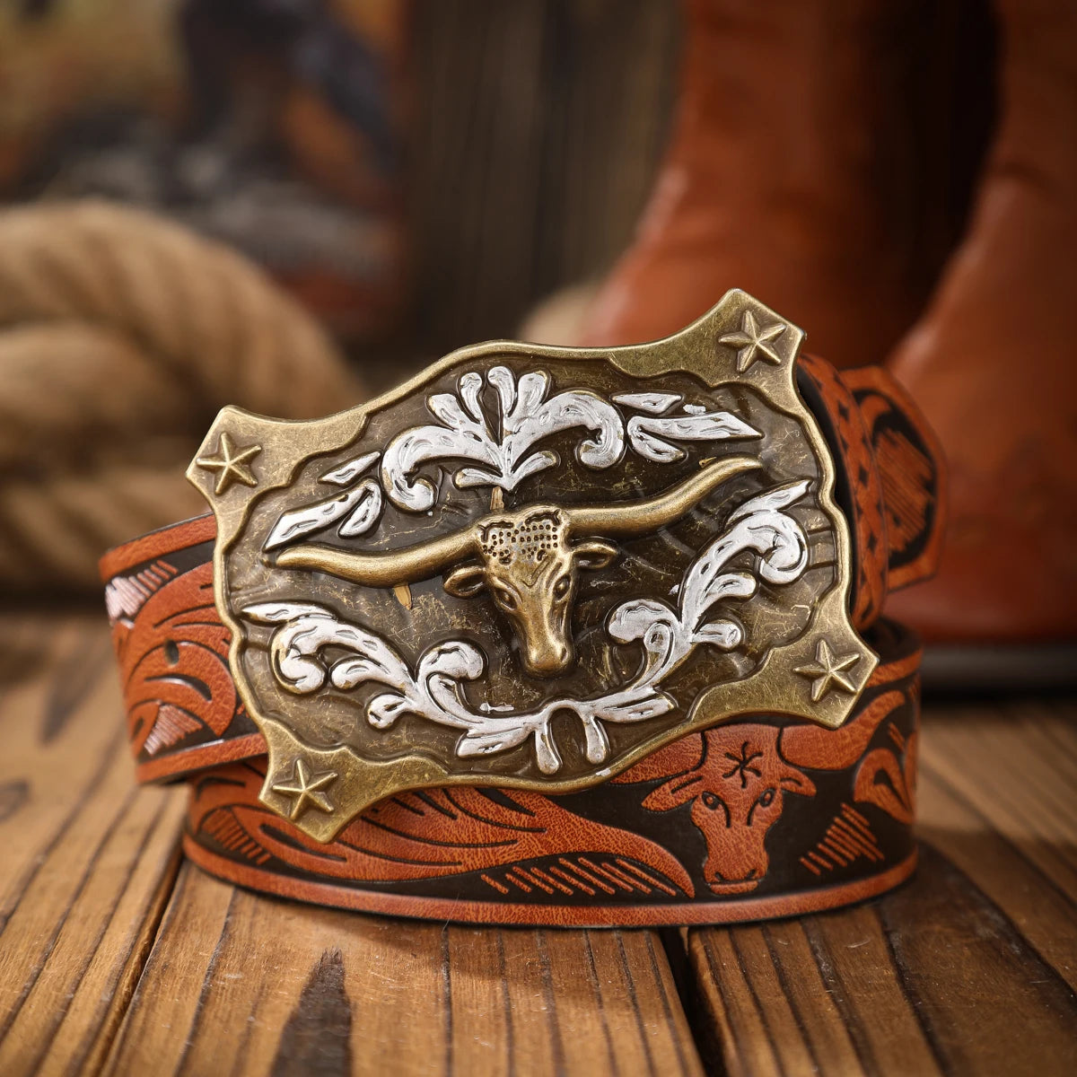 Vintage meets fashion! PU alloy buckle belt, suitable for both men and women, to create a personalized Western style